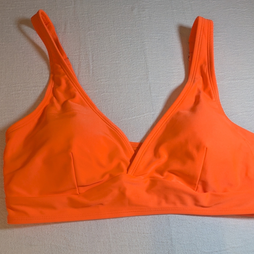 Bold Orange Bikini Top
